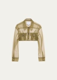 Act No1 Tulle Cropped Jacket - at Bergdorf Goodman